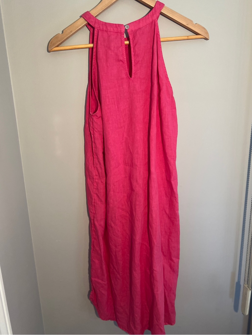 C&C California 100% Linen Pink Dress - Picture 5 of 7
